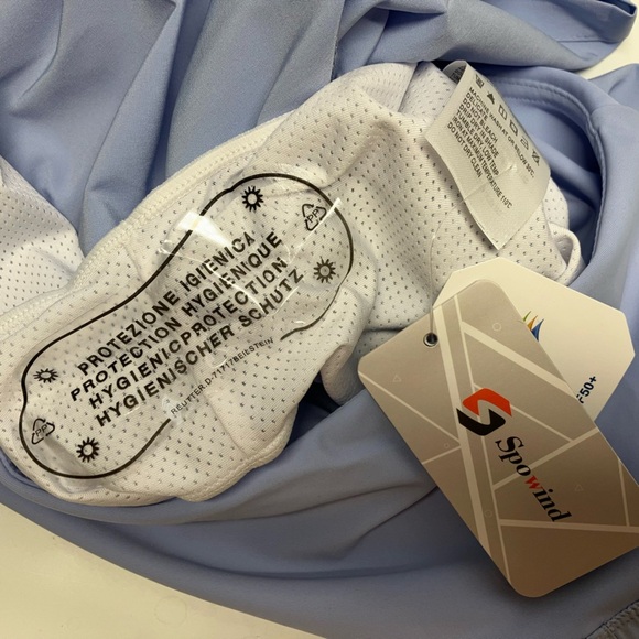 Spowind Women’s Swim Board Shorts, Med, High Waist, Quick Dry Trunks, Blue, NWT - Picture 2 of 3